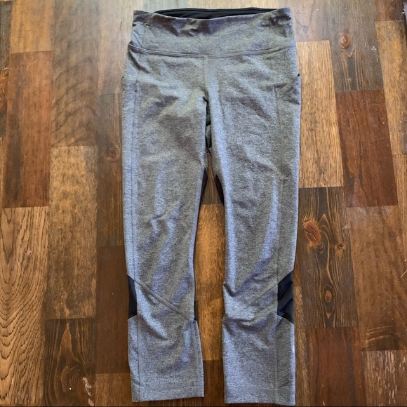 Lululemon Pace Rival Ceopped Gray Legging Size 4 - Picture 3 of 13